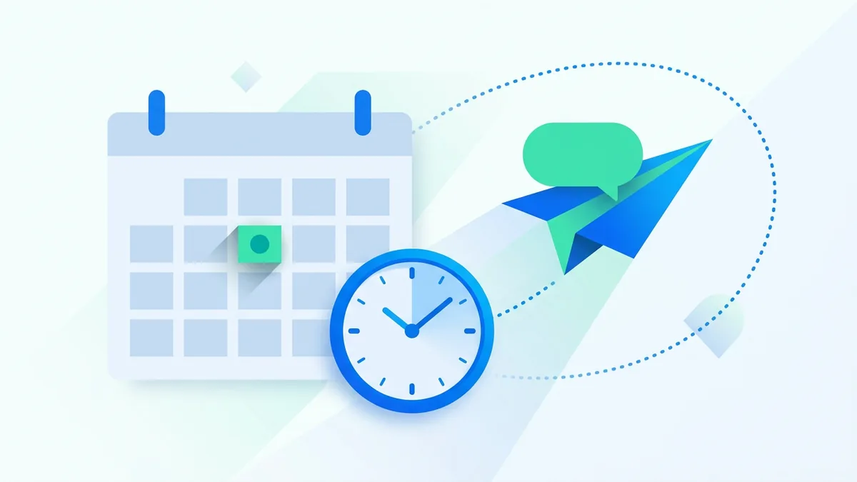 agendamento de mensagem automática no WhatsApp