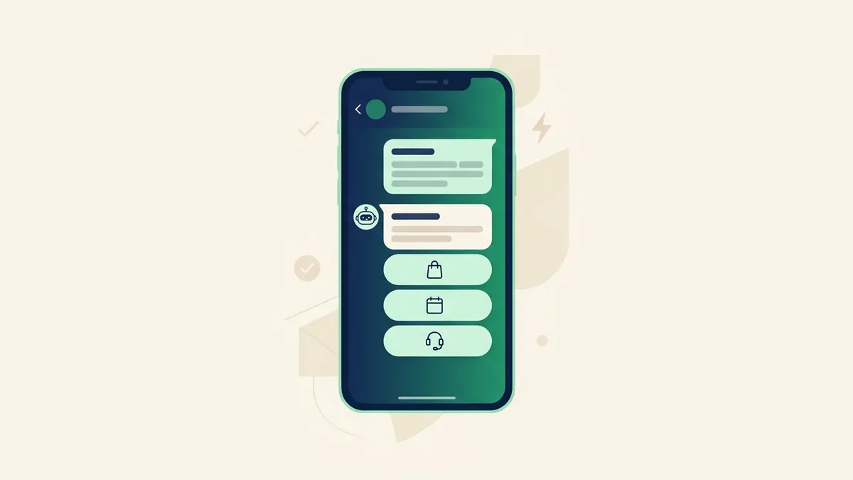 exemplo de chatbot para WhatsApp respondendo um cliente com menu automático