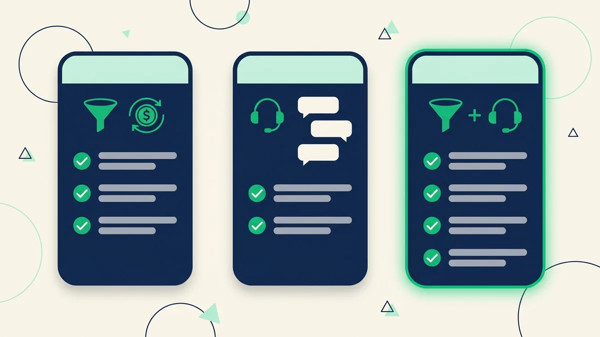 quadro comparativo de critérios de CRM para WhatsApp por caso de uso