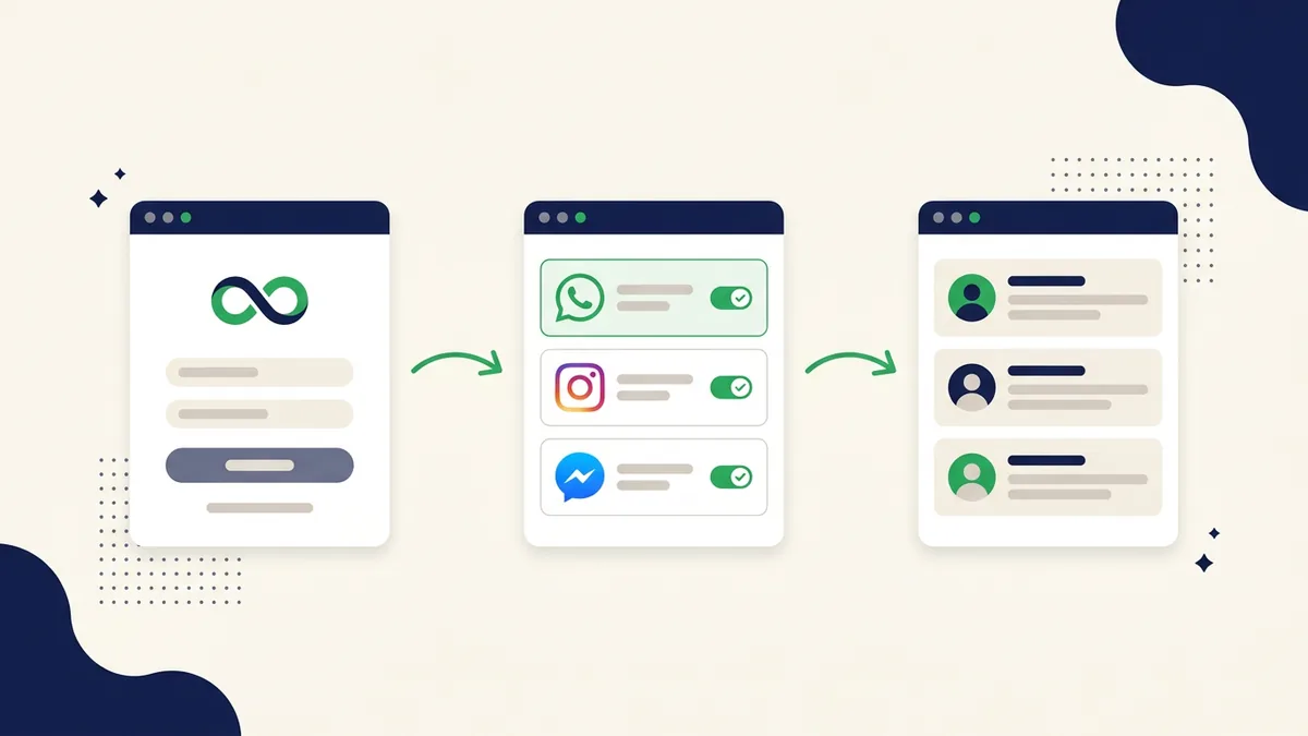 passo a passo de integração de WhatsApp, Instagram e Facebook em plataforma de atendimento