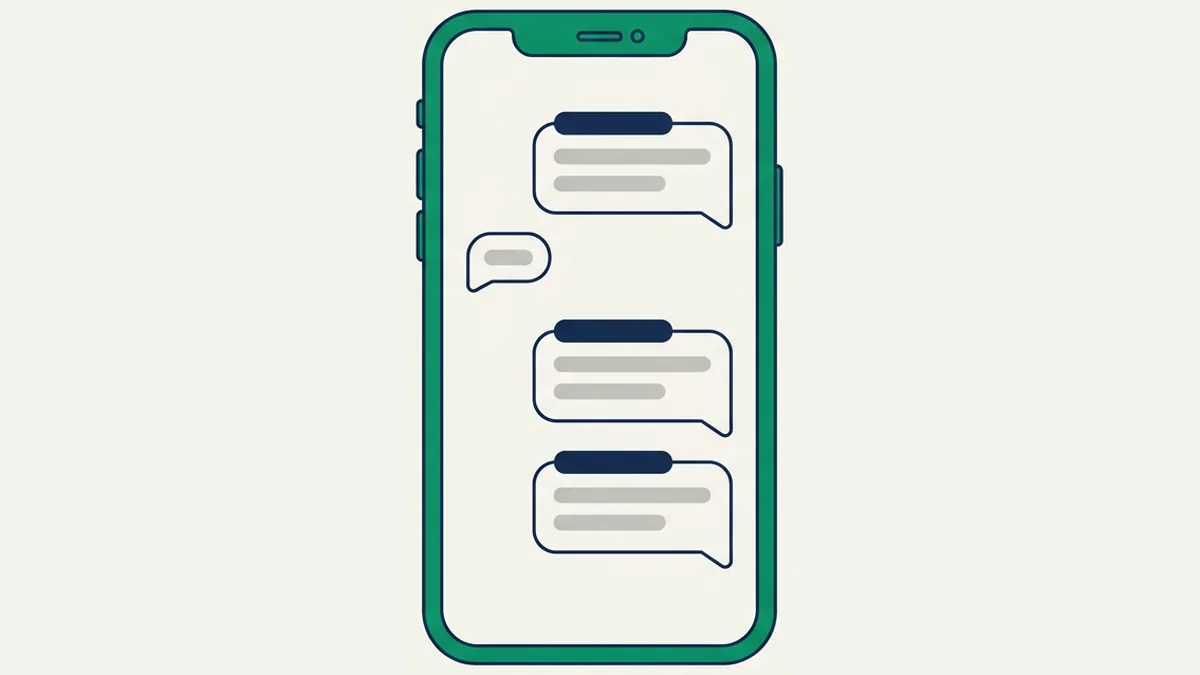 conversa de WhatsApp com o nome do atendente em destaque no início das respostas