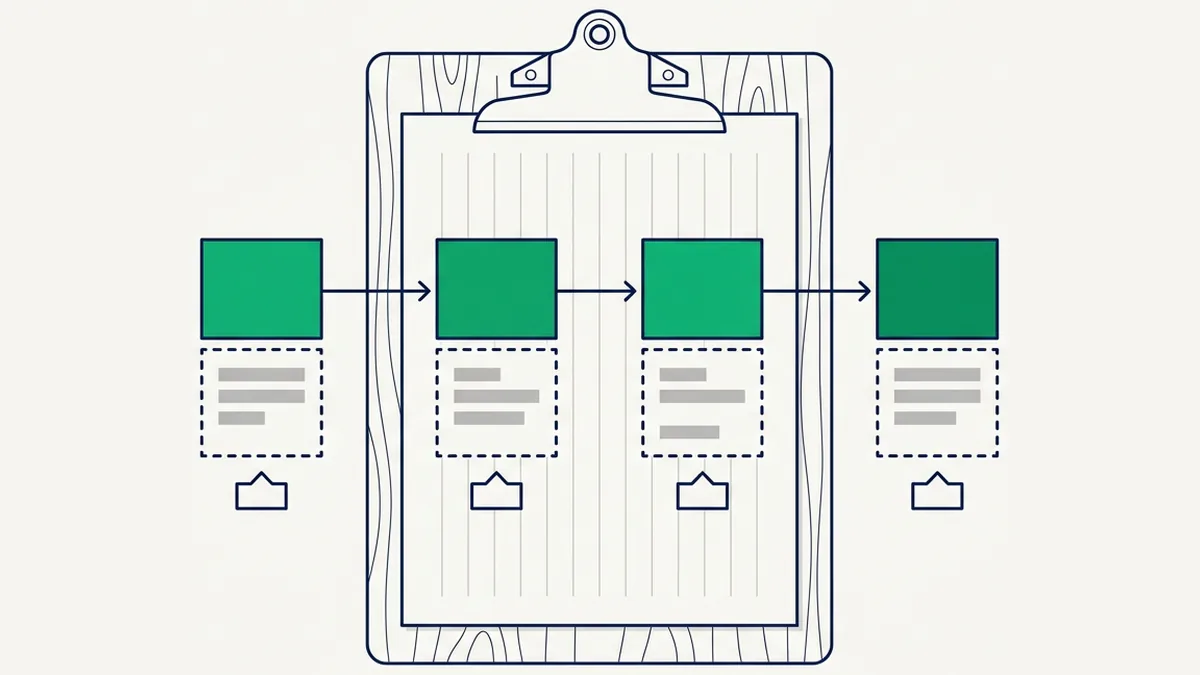 estrutura de um script de vendas para WhatsApp com partes fixas e livres por etapa