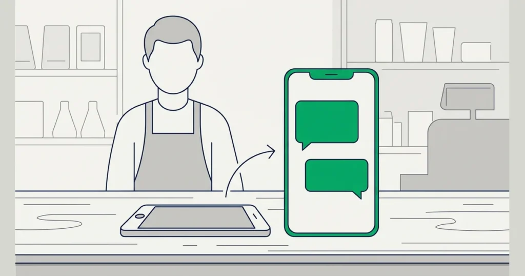 empresa avisando clientes sobre o novo número de telefone pelo WhatsApp