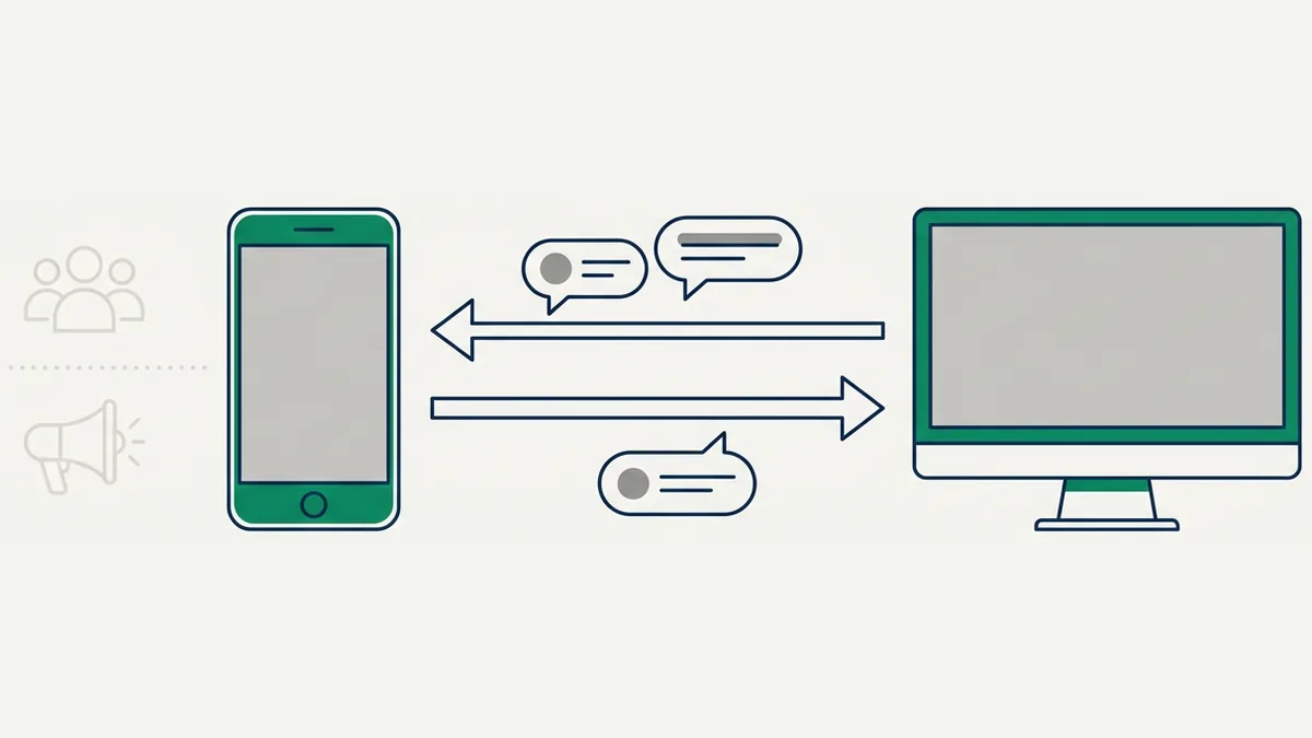 o que sincroniza entre o app WhatsApp Business e a API oficial na coexistência