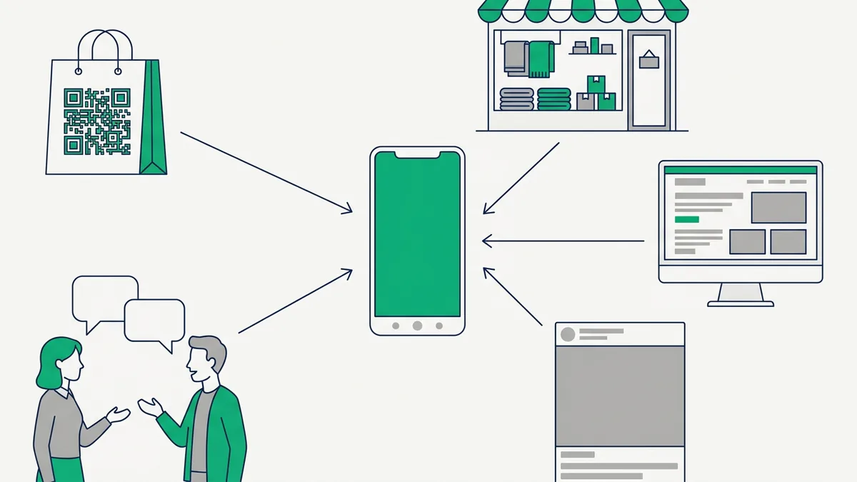 canais que levam o cliente a iniciar uma conversa de venda no WhatsApp