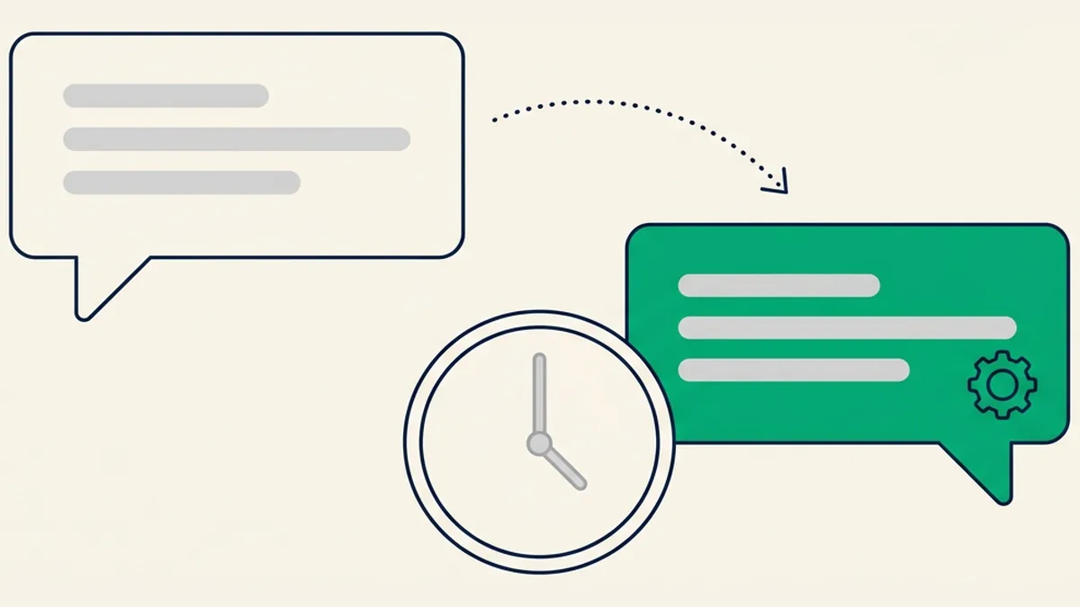 resposta automática do WhatsApp respondendo clientes durante o recesso da empresa