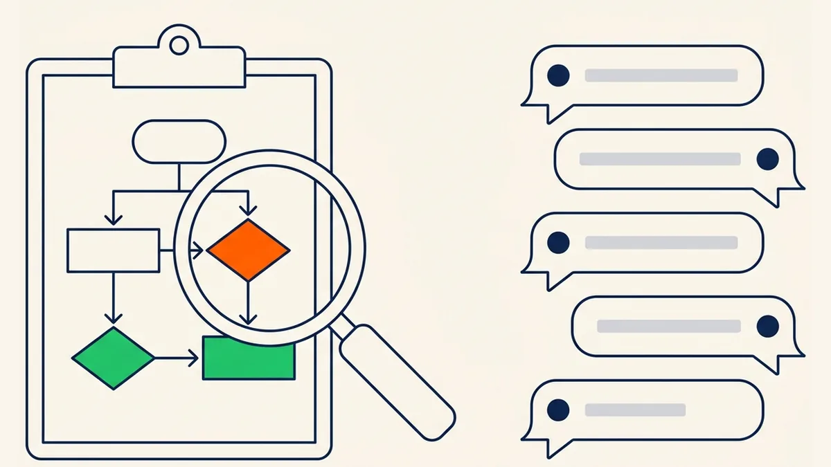 teste do fluxo de atendimento com conversas reais antes de colocar em produção