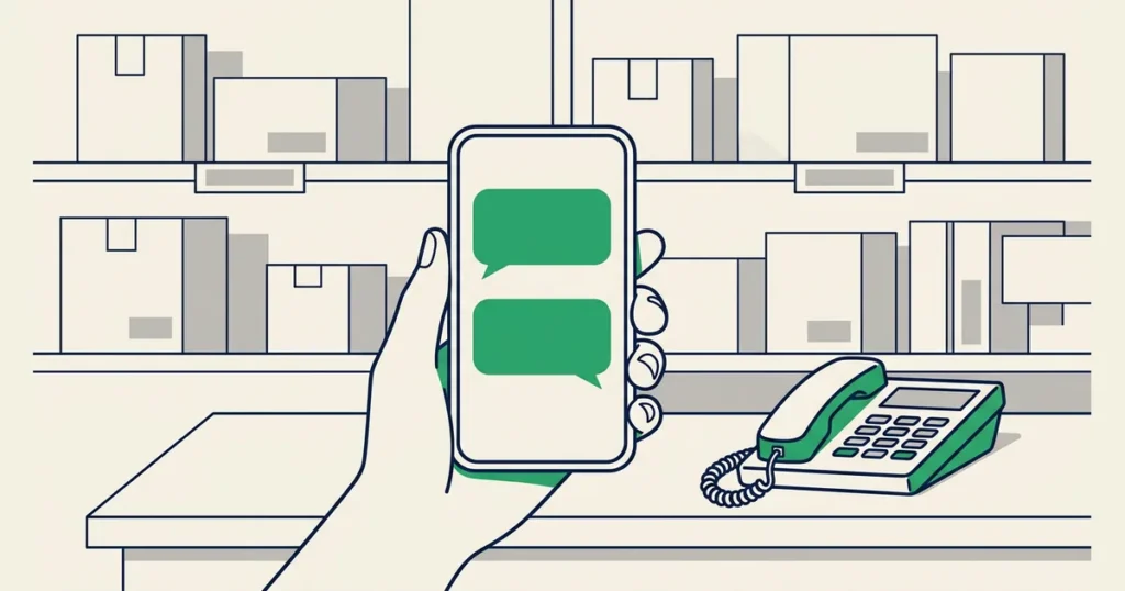 telefone fixo de uma empresa usado como número de WhatsApp Business
